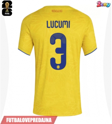 Lacne Ženy Futbalové dres Kolumbia Jhon Lucumi #3 MS 2026 Krátky Rukáv - Domáci